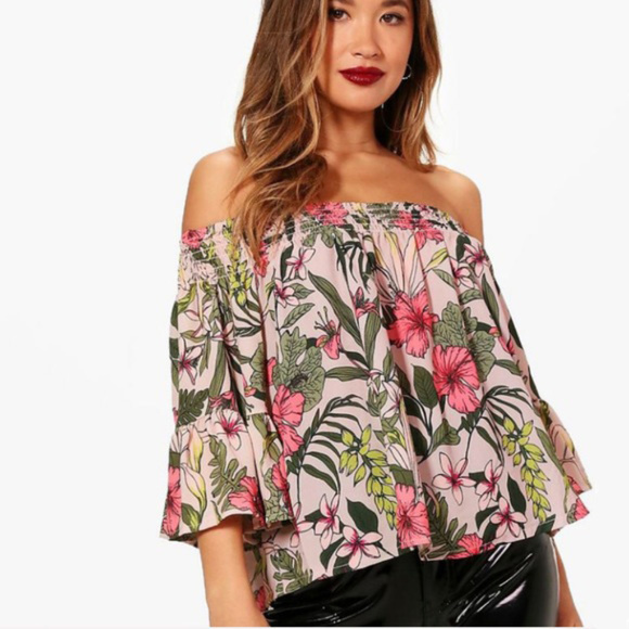Tops - Blush Off Shoulder Top